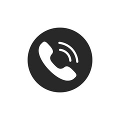 Contact icon. Mobile phone icon making a loud sound 24 hours a day Service concept Anytime