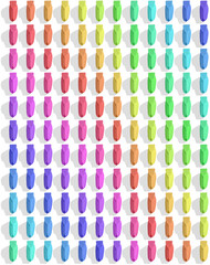 Cigales couleurs arc-en-ciel 