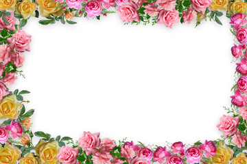 Flower border Frame Background, Flower Background, Floral Frame Background.