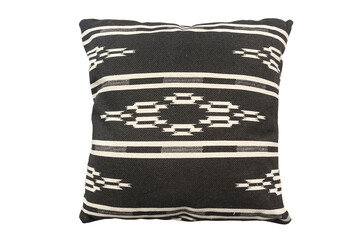 Decorative cushion with geometric pattern