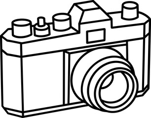 camera line drawing