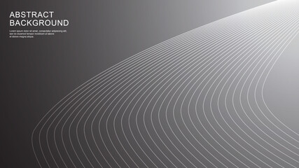 Naklejka premium Abstract background with dynamic flowing lines