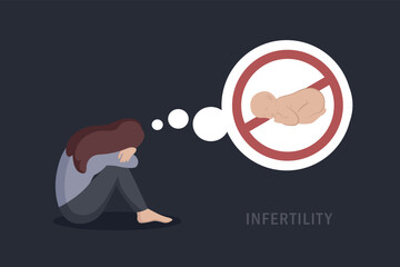 infertility sad woman think about baby womens health