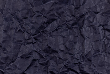 Fototapeta premium Black Crumpled Paper Artistic Abstract Background Texture 