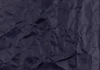 Black Crumpled Paper Artistic Abstract Background Texture
