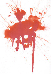 Blood Splatter Smear Stain Overlay Texture
