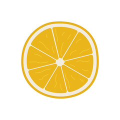 Fototapeta na wymiar Cartoon oranges fruit, vector illustration of citrus slices isolated on white.