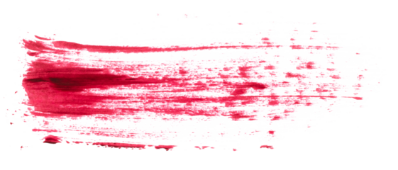 Blood Splatter Smear Stain Overlay Isolated on White Background
