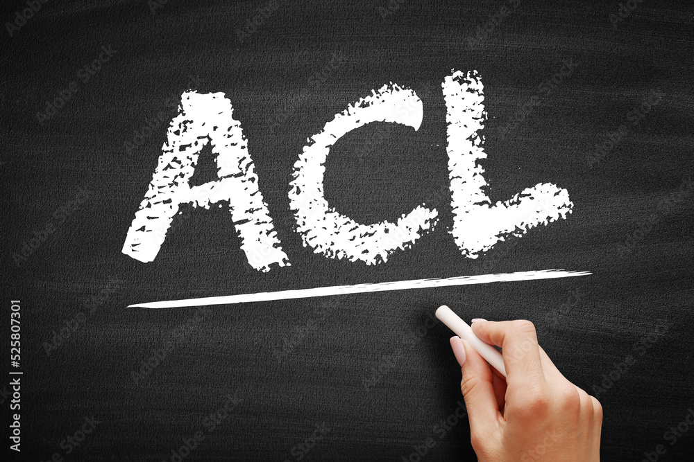 Poster acl - access control list is a list of permissions associated with a system resource, acronym concep