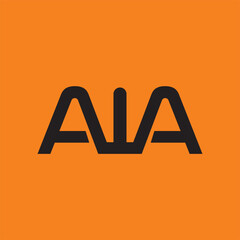 AWA Letter consulting logo vector image - obrazy, fototapety, plakaty