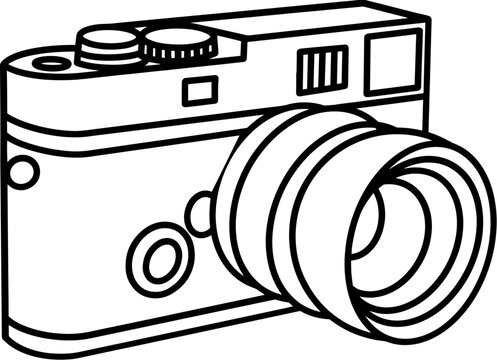 camera line drawing