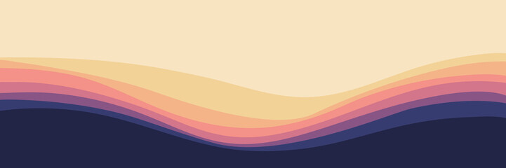 colorful landscape wave pattern vector illustration design good for wallpaper, backdrop, banner, background, business, card, web and template