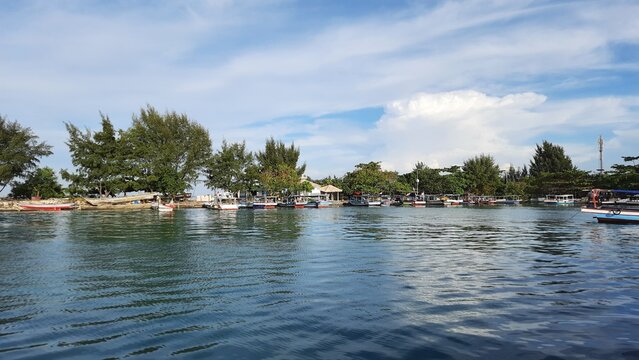 Small Dock and Boat at the lsland 