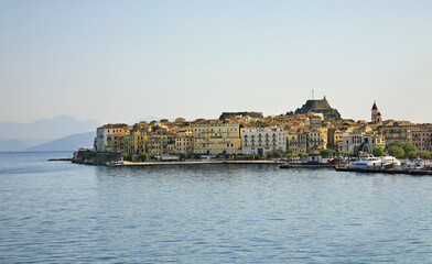 Fototapeta na wymiar Panoramic view of Corfu city. Greece