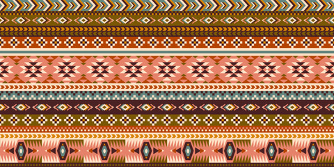 Flat design peruvian pattern. Tribal vector illustration