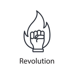 Revolution vector outline Icon Design illustration. Miscellaneous Symbol on White background EPS 10 File