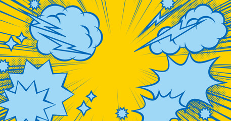 アメコミ風背景