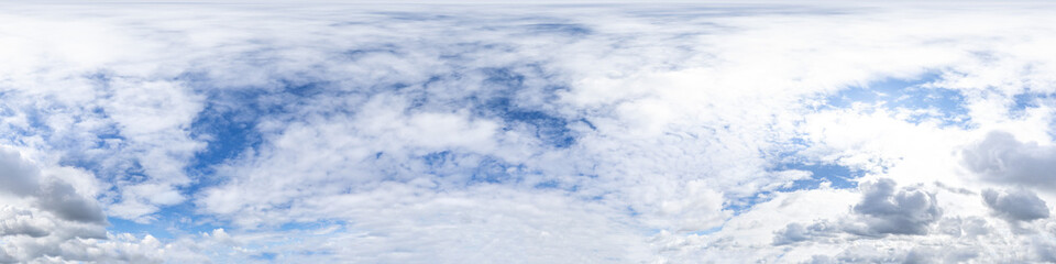 Sky hemisphere. Dome photo of sky for your 360° VR photography or video