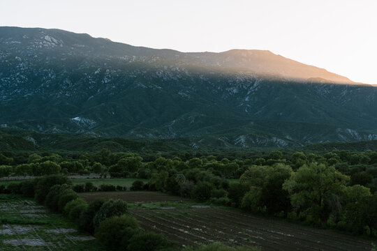 atardecer en el campo