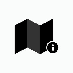 Trip Guide Icon. Journey Maps Symbol - Vector.