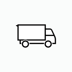 Truck Icon. Delivery Symbol. Transportation Element Sign for Design, Presentation, Website or Apps