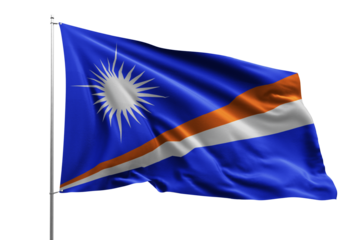 flag real realistic fabric flying wave shine country nation national pole hd transparent png MARSHALL ISLANDS