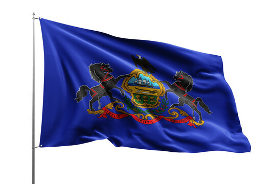 flag national transparent high quality flying realistic real original pennsylvania