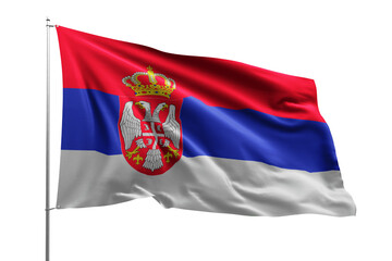 flag national transparent high quality flying realistic real original SERBIA