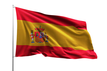 flag national transparent high quality flying realistic real original SPAIN
