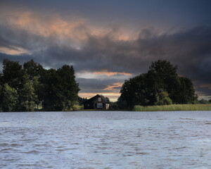 house at the lake