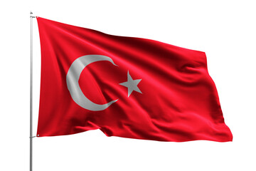flag national transparent high quality flying realistic real original TURKEY