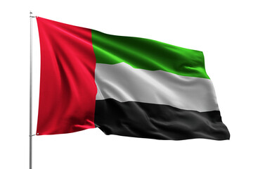 flag national transparent high quality flying realistic real original UAE