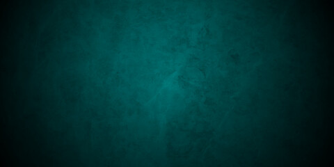Backdrop vintage green stone grunge concrete cement blackboard chalkboard wall floor texture. Black anthracite dark green grunge old texture panorama backdrop background.