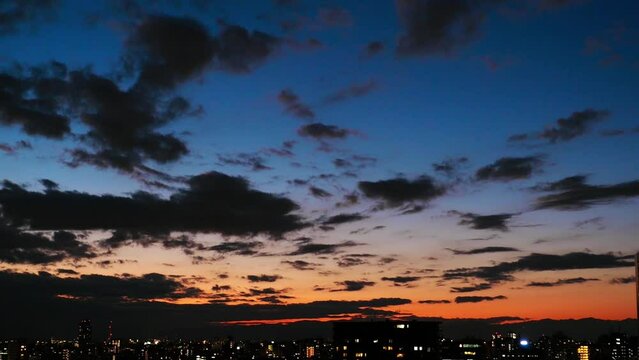 夕暮れの空、マジックアワー、magic hour