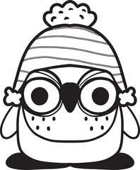 cartoon element
Autumn ,landscape ,children,leaves,line drawing,Gnomes, Clip art,