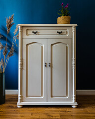 Beige painted furniture after renovation has second life © Przemyslaw