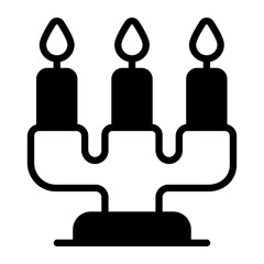 candles vector icon. Hindu festival, Hindu celebration icon,