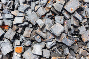 Sea stones background. Texture stones