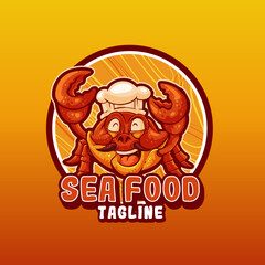 sea food crab mascot character