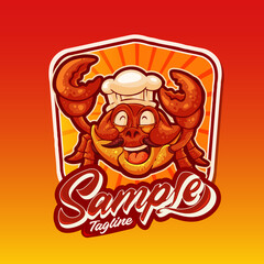 sea food crab mascot character