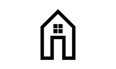 black line home logo property