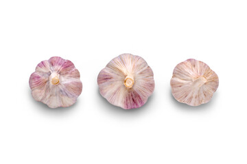 Garlic bulb Isolated against a flat background.