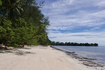 Pristine blue ocean and historical islands , famous diving spot 