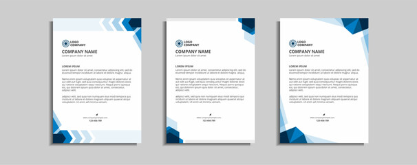 Obraz premium modern corporate letterhead template 