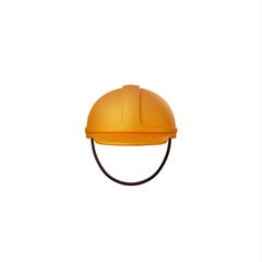 front view 3D Icon Illustration Safety helmet for labor day good for Ui design or social media feed