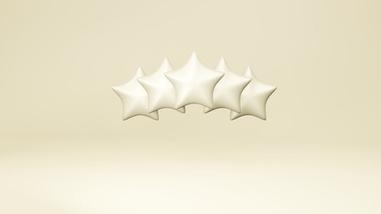 illustration of golden 5 star