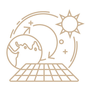 Symbols Of A Better Living Environment In The Line Art Illustration Design