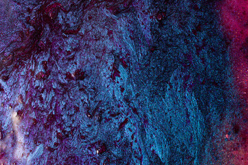 Elegant marble navy blue and purple background,make from liquid nail polishes.Good as cosmetics...