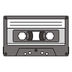 Obraz premium cassette old school technology illustration design.