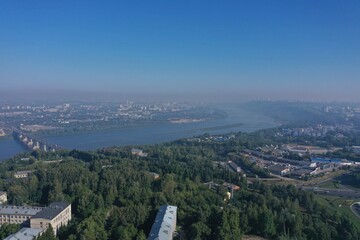 Obraz premium Landscape and Architecture. Panorama of the big city.